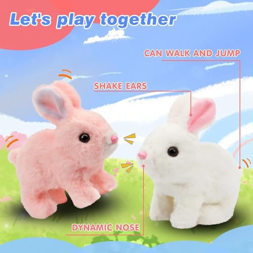 Bunny Toy Interactive Electronic Pet with Sounds and Movement