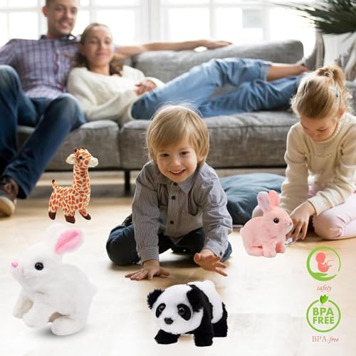 Bunny Toy Interactive Electronic Pet with Sounds and Movement