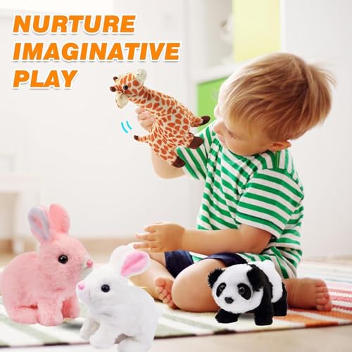 Bunny Toy Interactive Electronic Pet with Sounds and Movement