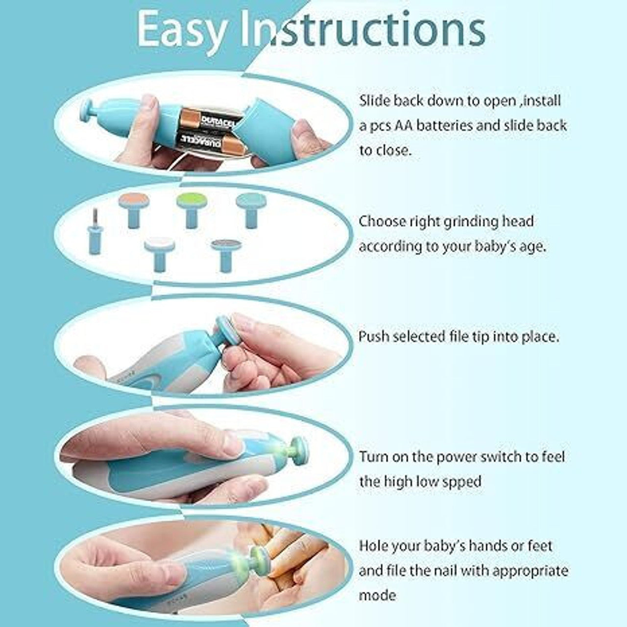 Baby Nail Clippers with Light